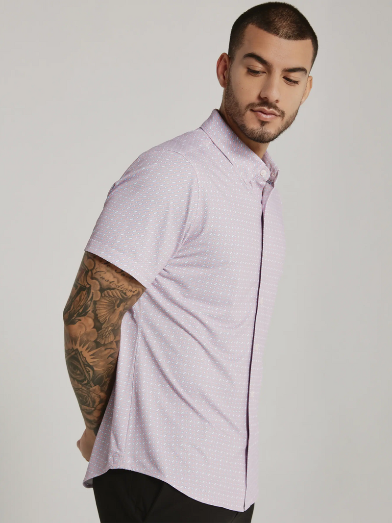 Ridge Short Sleeve Shirt in Rose