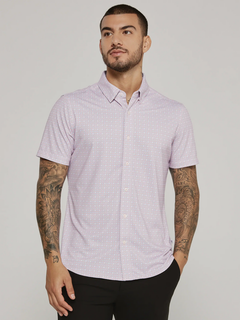 Ridge Short Sleeve Shirt in Rose