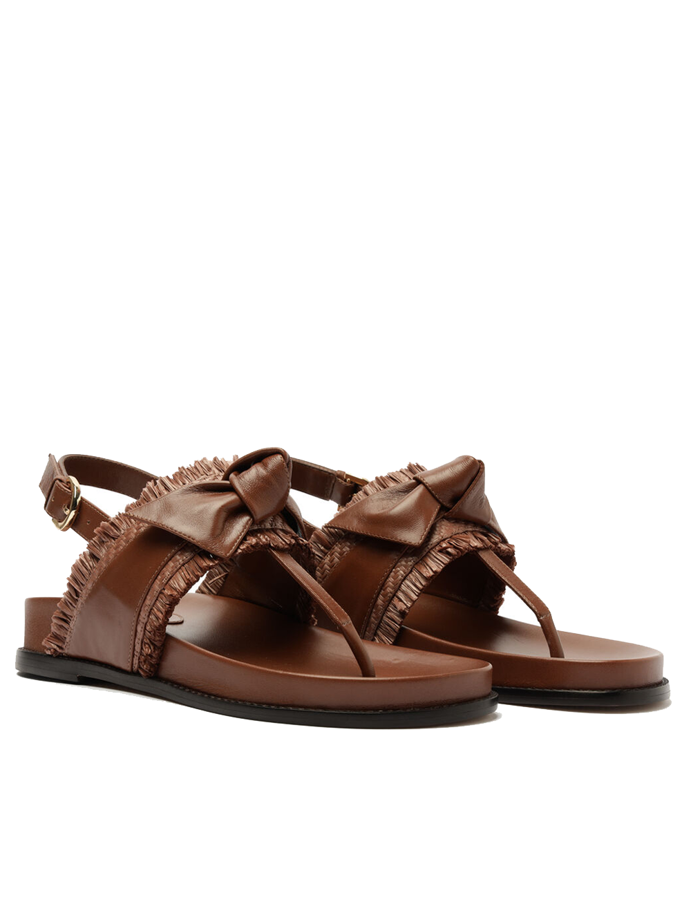 Maxi Clarita Raffia Flat Sandal