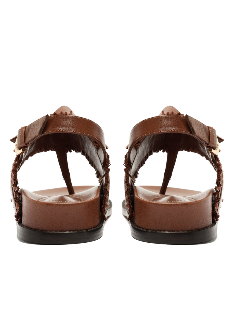 Maxi Clarita Raffia Flat Sandal