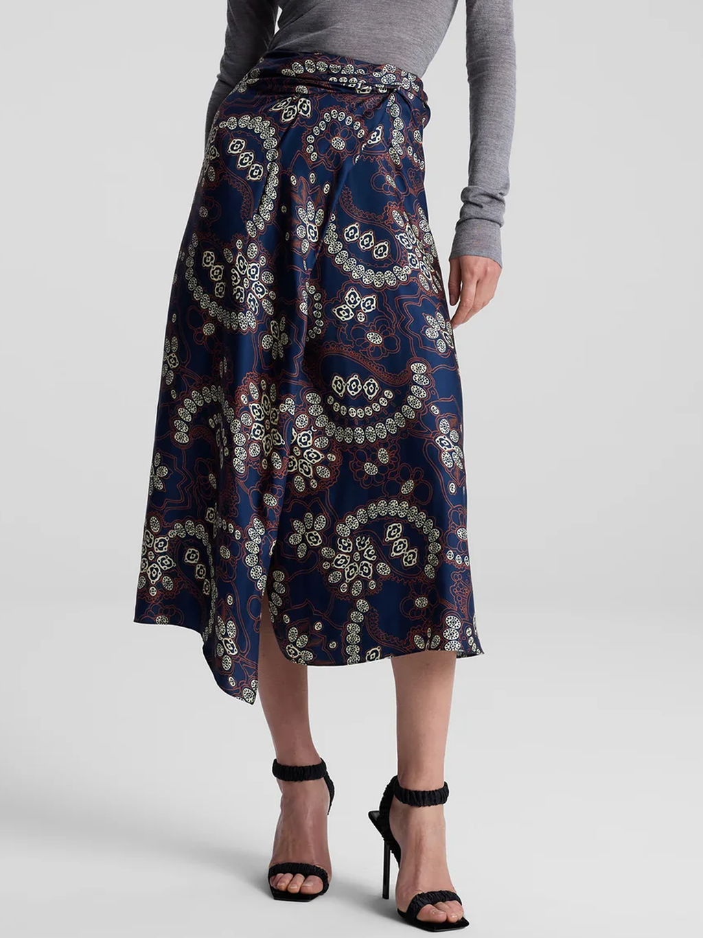 Clara Printed Midi Skirt