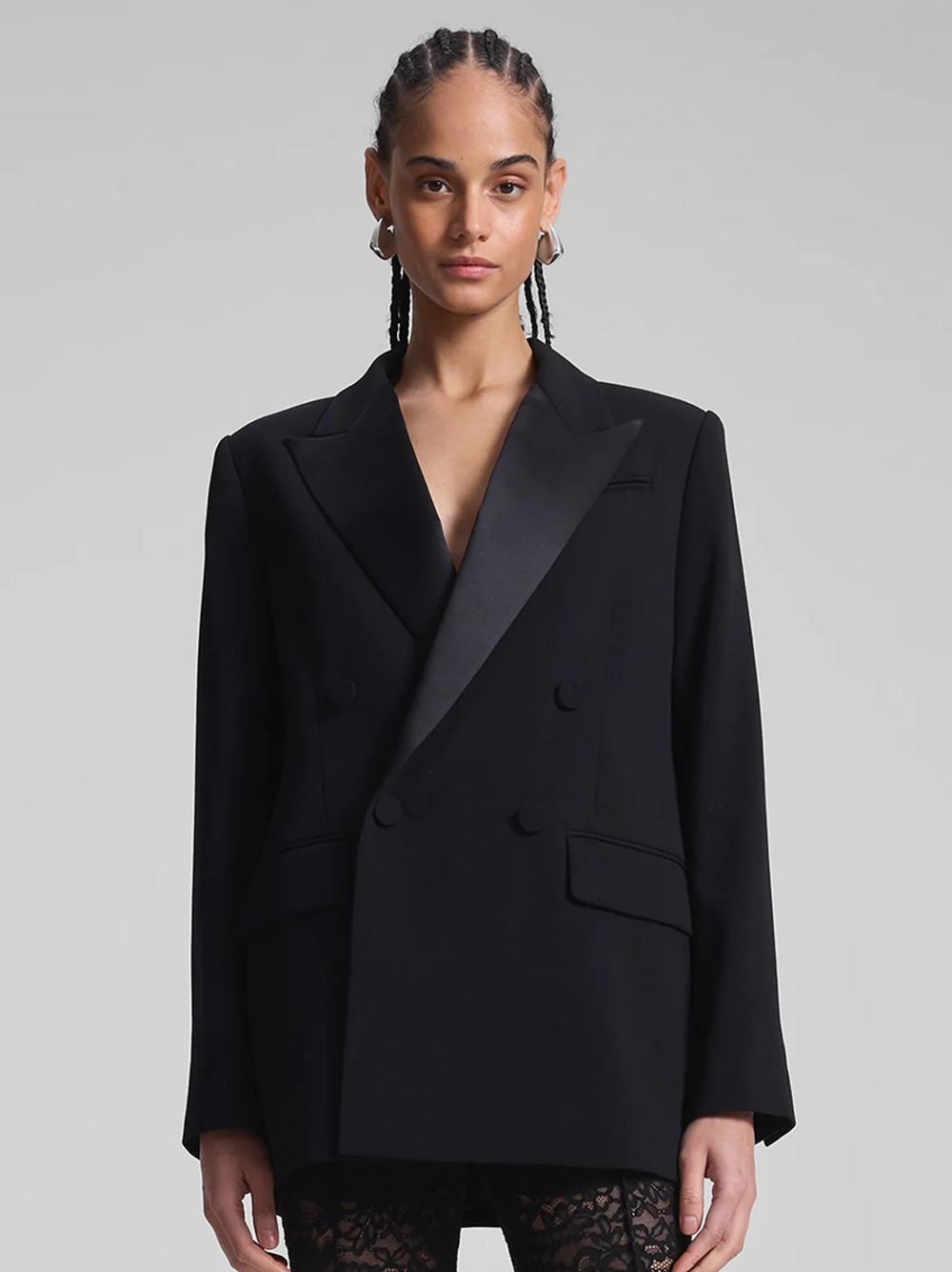 Calla Oversized Tailored Tux Jacket