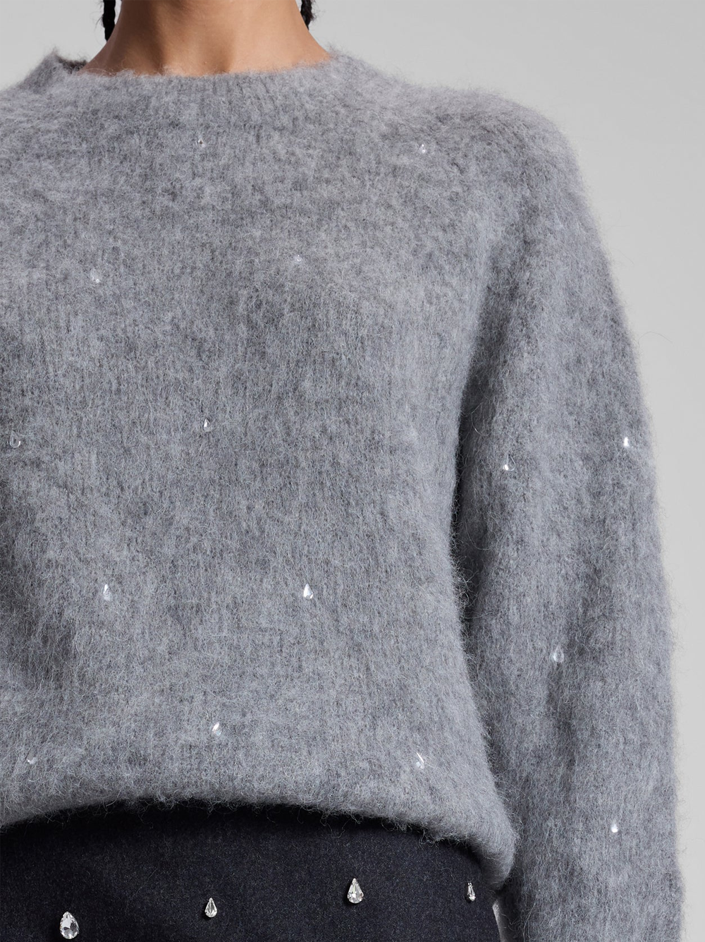 Frankie Wool Cashmere Embellished Sweater