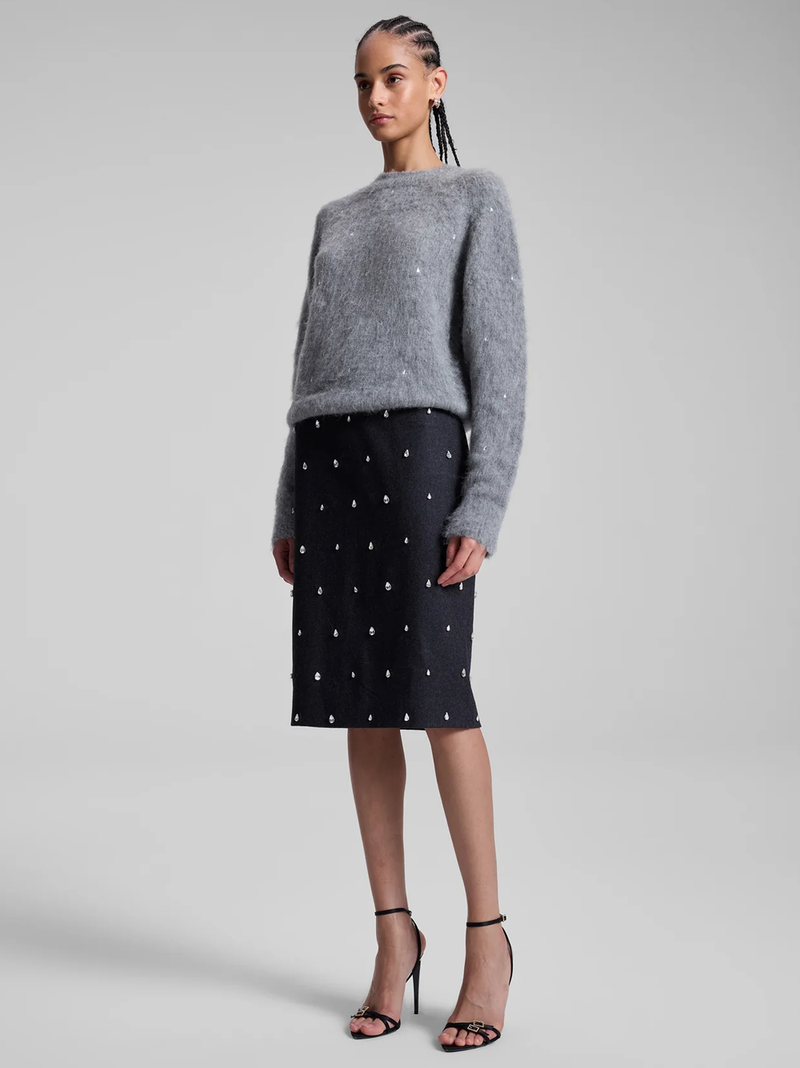 Frankie Wool Cashmere Embellished Sweater