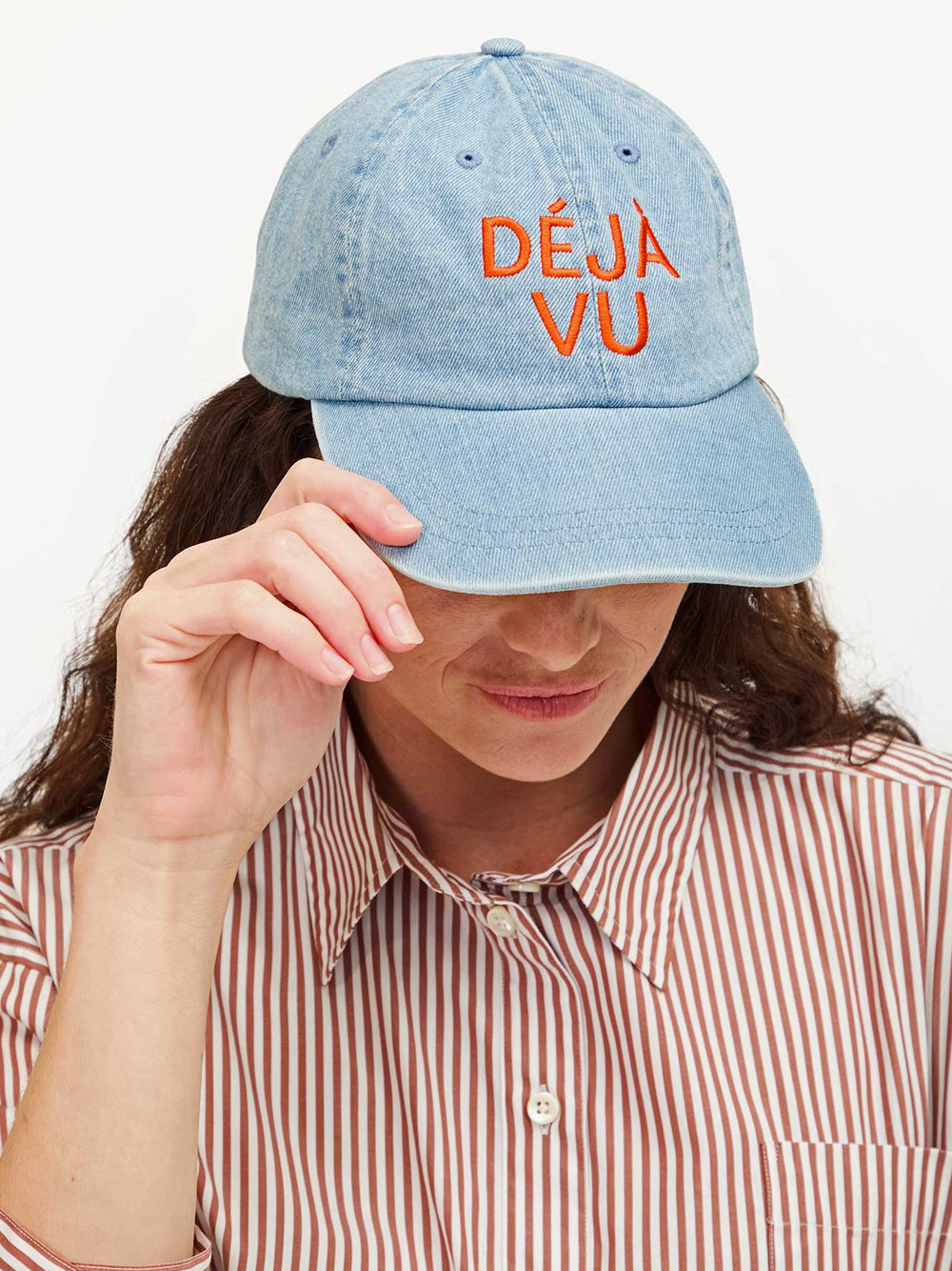 Déjà Vu Baseball Hat in Blue Denim