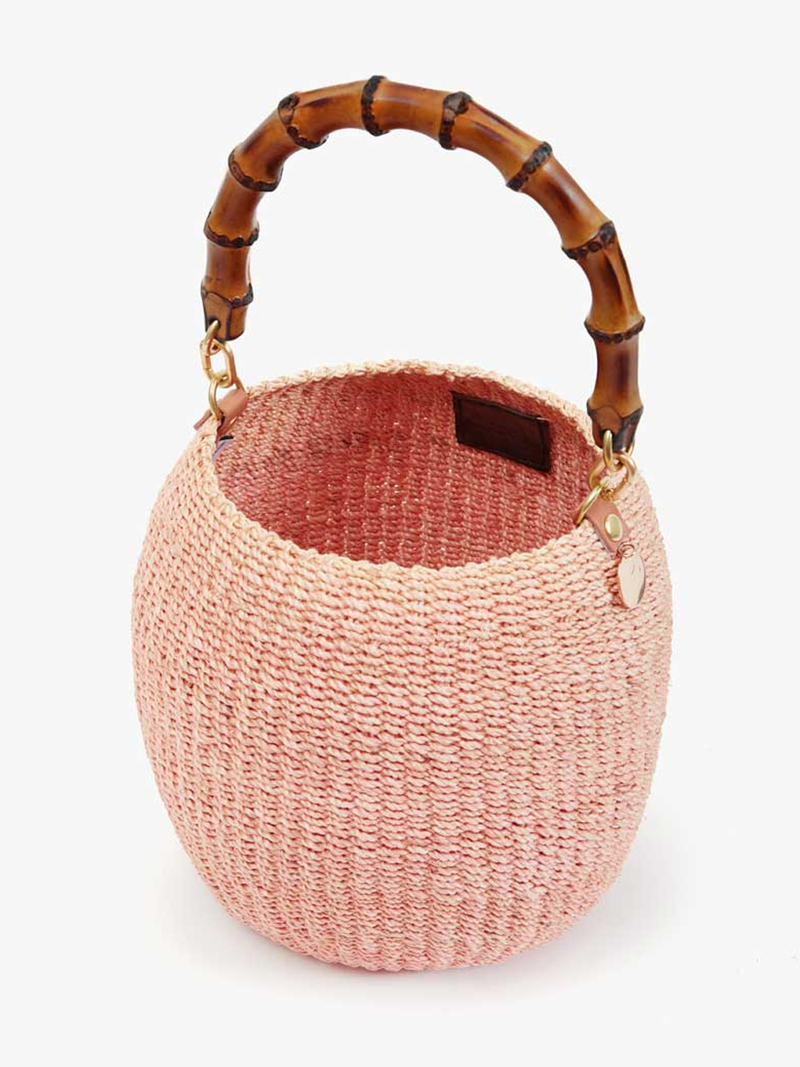 Pot de Miel with Bamboo Handle in Blush