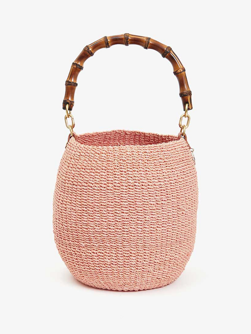 Pot de Miel with Bamboo Handle in Blush