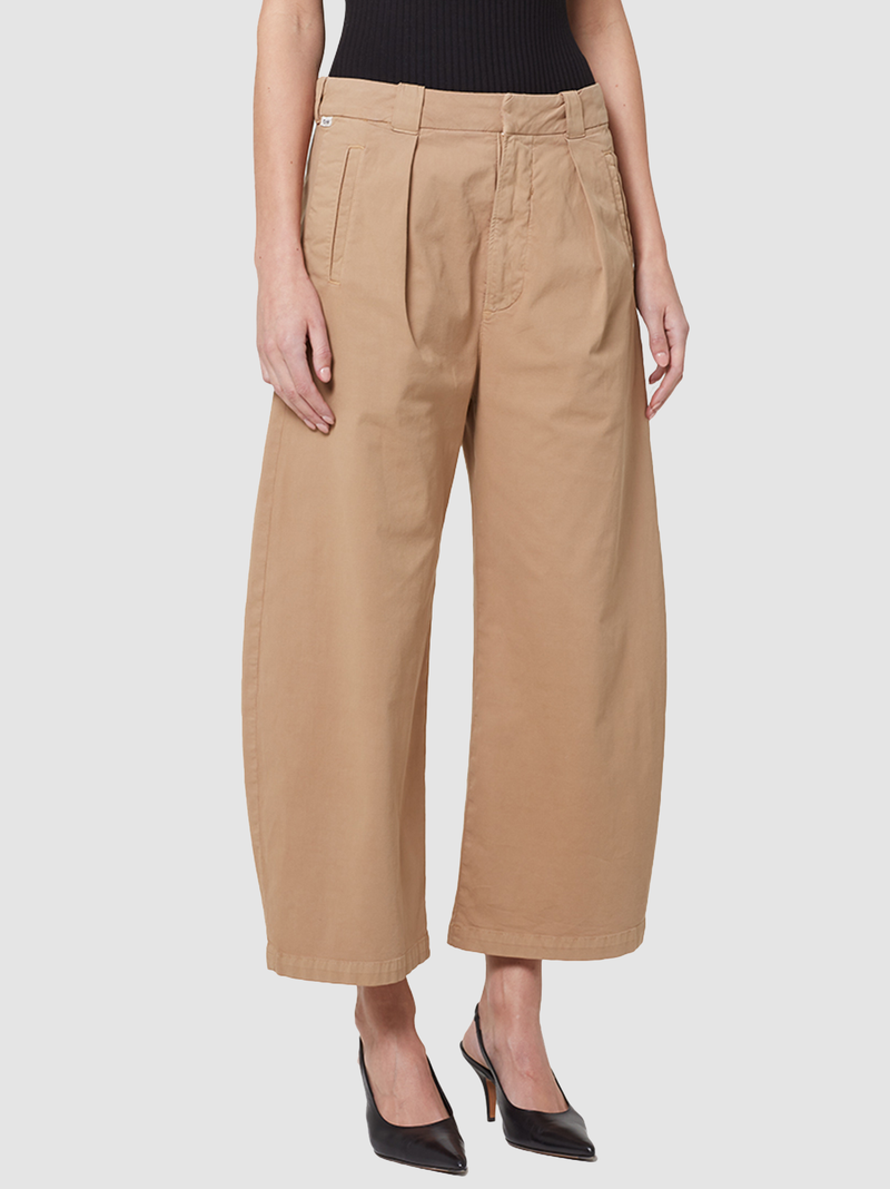 Cara Cropped Pleated Trouser