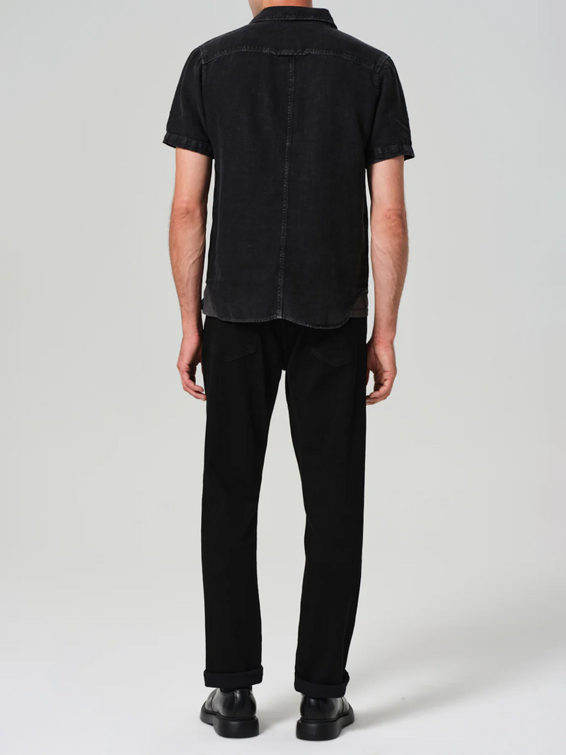 Gage Slim Straight Cashmere Denim in Starless