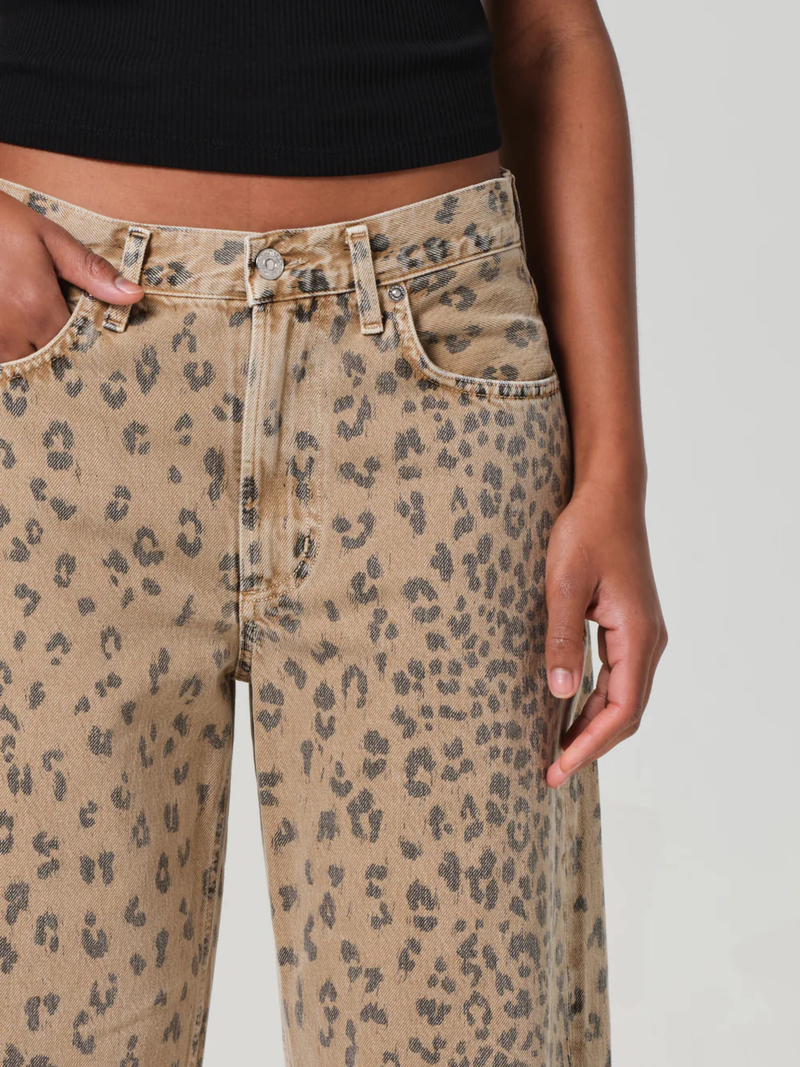 Miro Relaxed Jean in Natural Cheetah