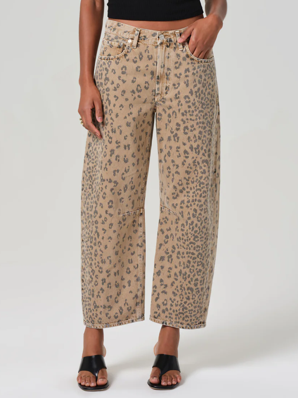 Miro Relaxed Jean in Natural Cheetah