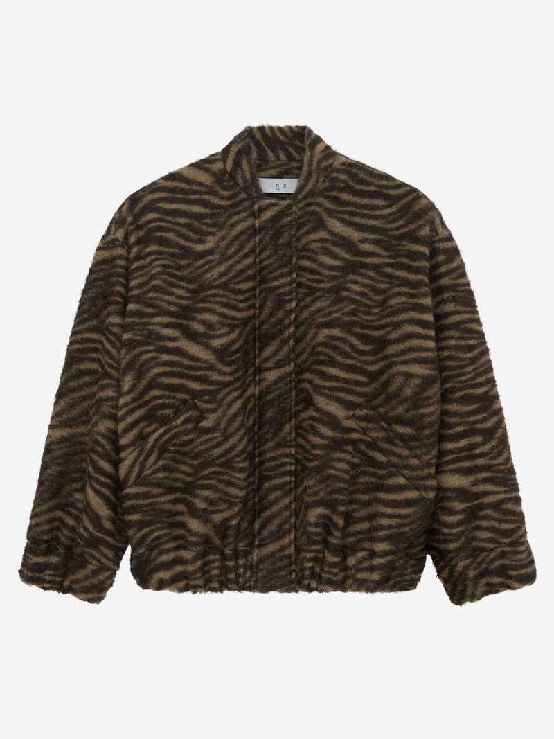 Louane Zebra Print Bomber