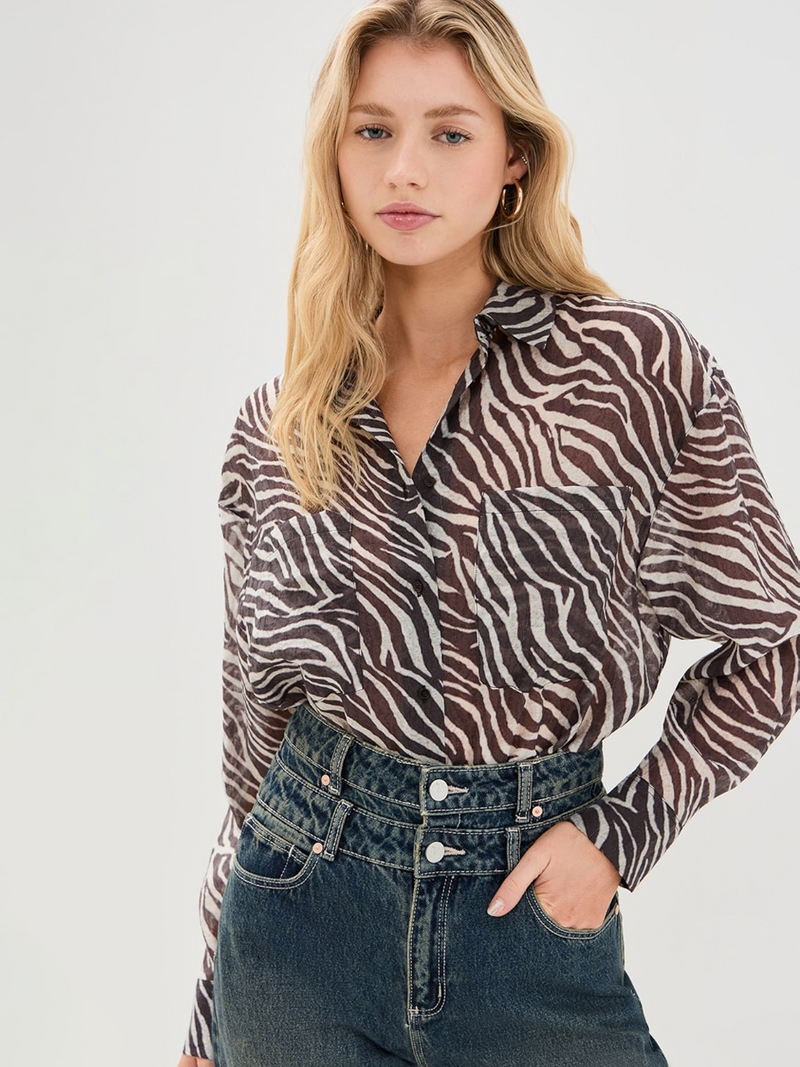 Farri Zebra Blouse