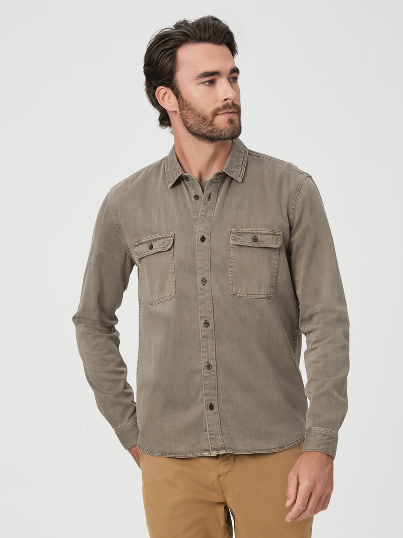 Martin Shirt in Vintage Weathered Mushroom