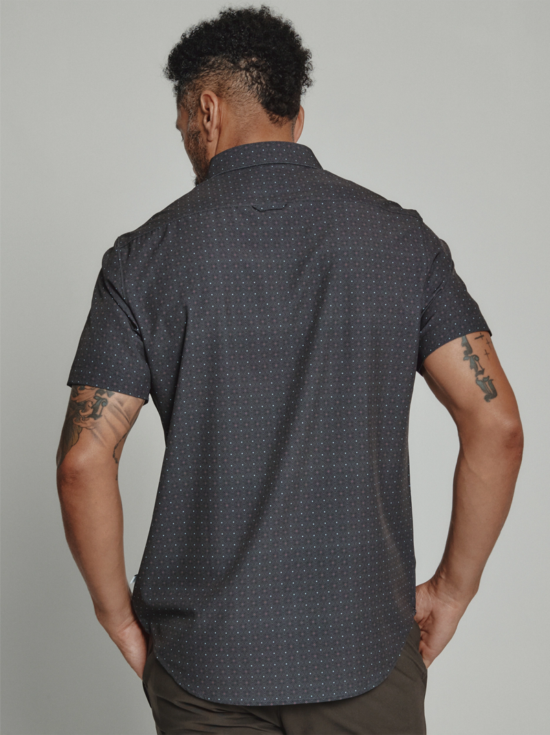 Prescott Short Sleeve Shirt in Charcoal