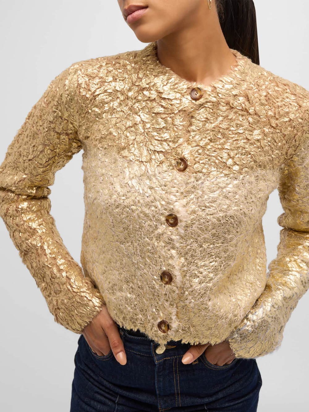 Keira Metallic Cardigan