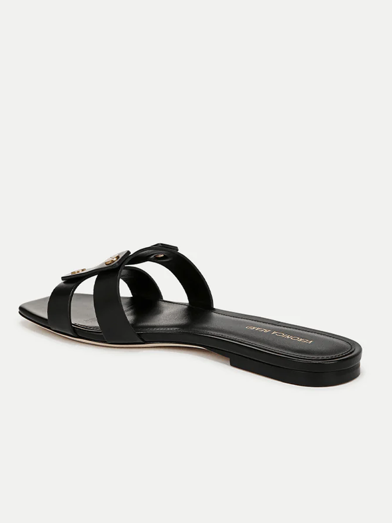 Via Slide Sandal in Black