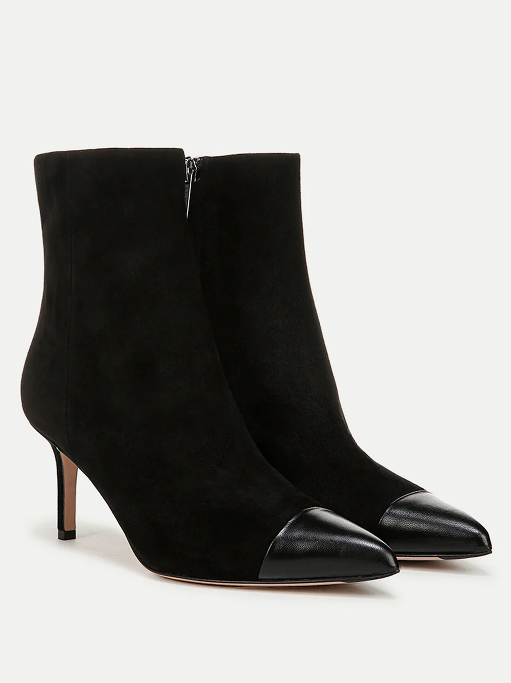 Lisa Cap-Toe Mid-Heel Bootie