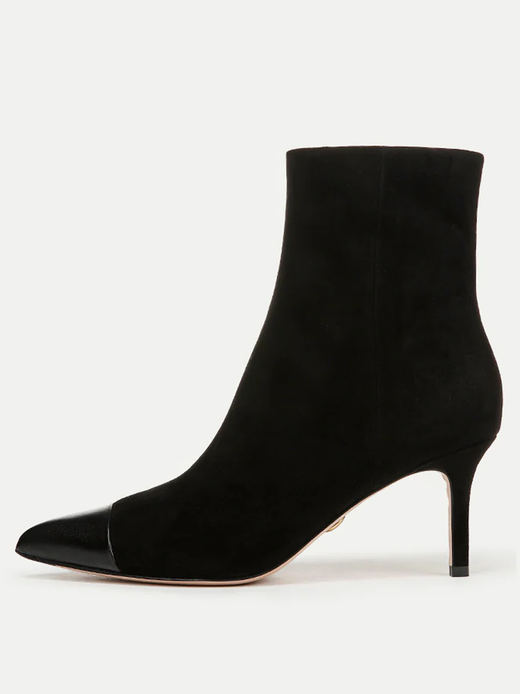 Lisa Cap-Toe Mid-Heel Bootie