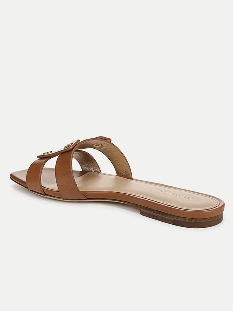 Via Slide Sandal in Honey