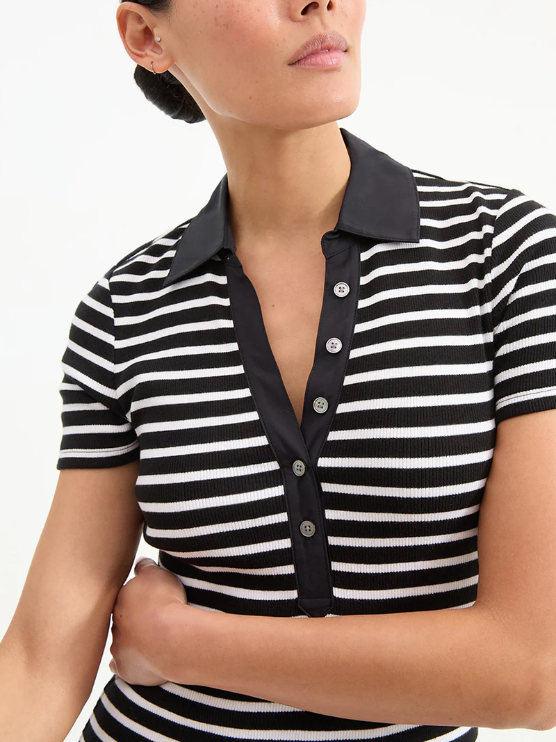 Bailey Striped Polo Dress