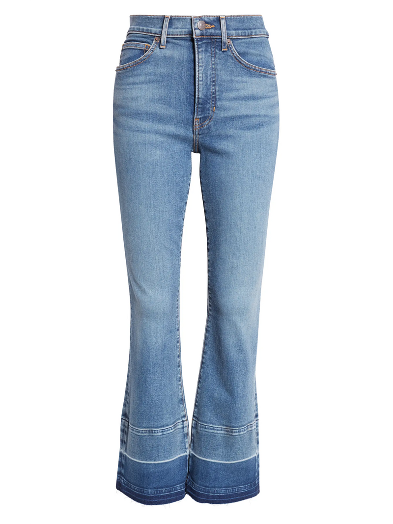 Carolina Release Hem Ankle Flare Jeans