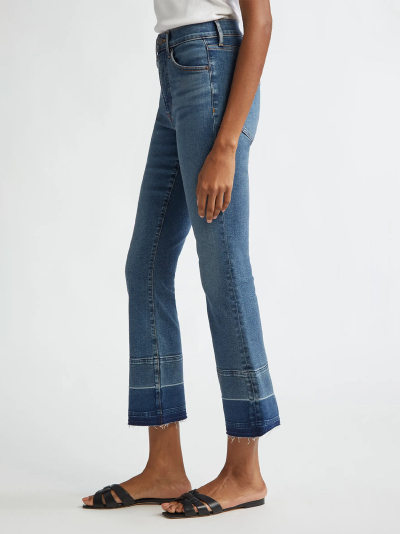 Carolina Release Hem Ankle Flare Jeans