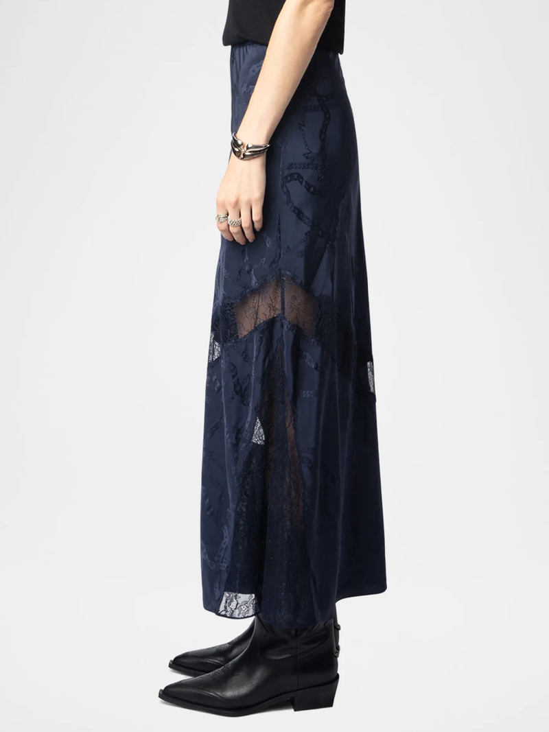 Jaylal Jacquard Silk Skirt