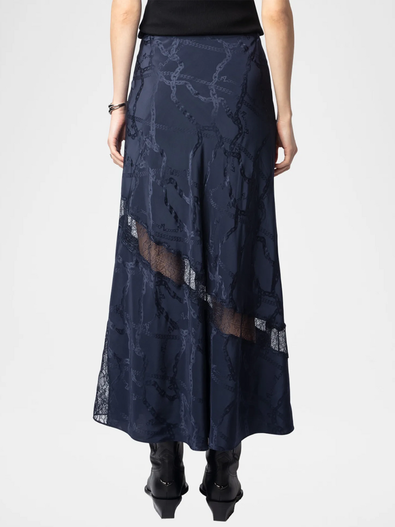 Jaylal Jacquard Silk Skirt