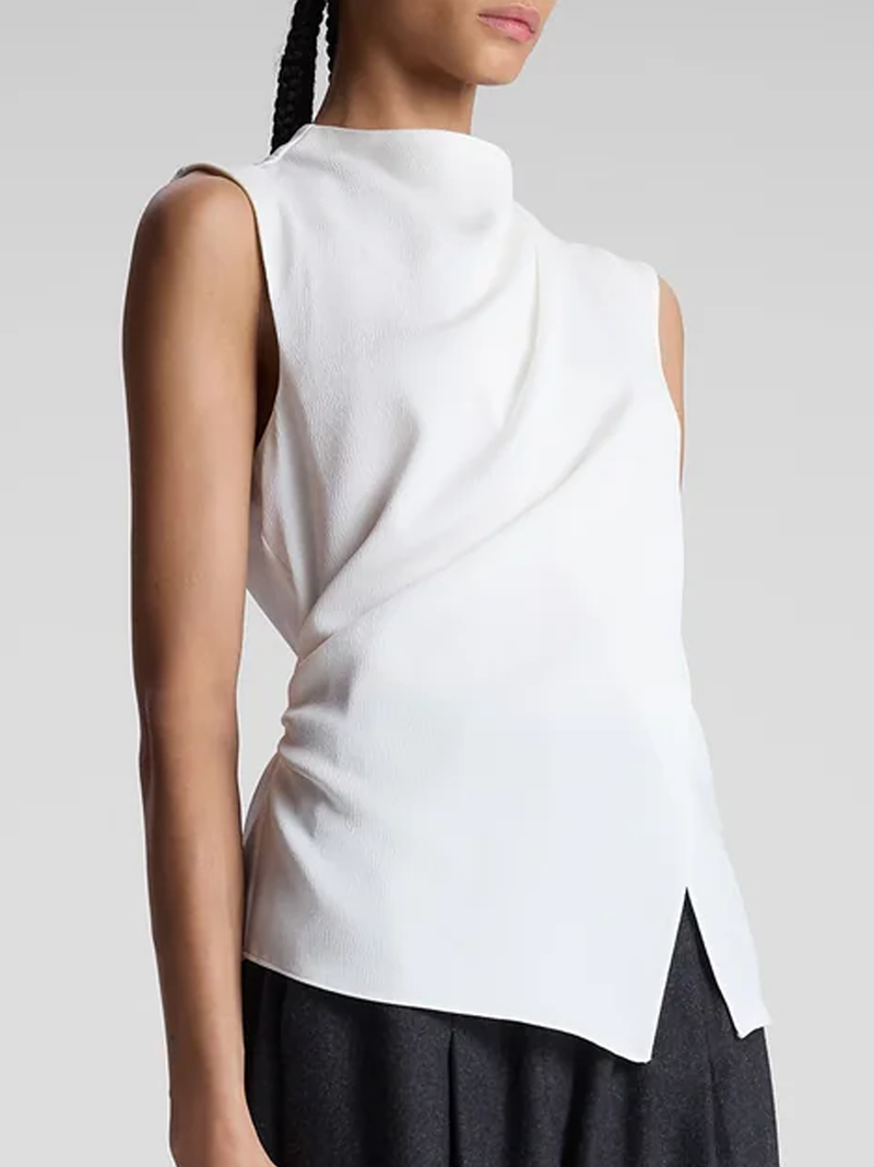 Amira Ruched Sleeveless Top