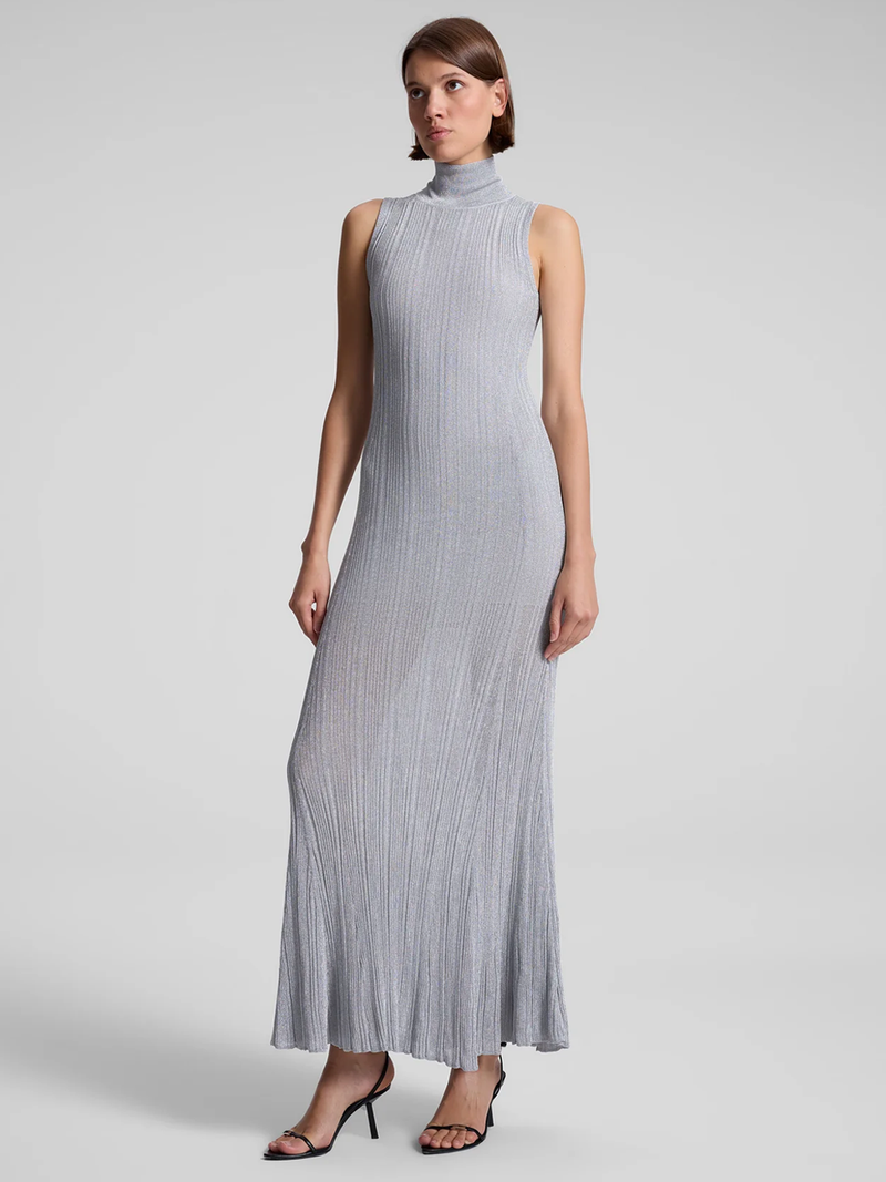 Arden Metallic Knit Maxi Dress