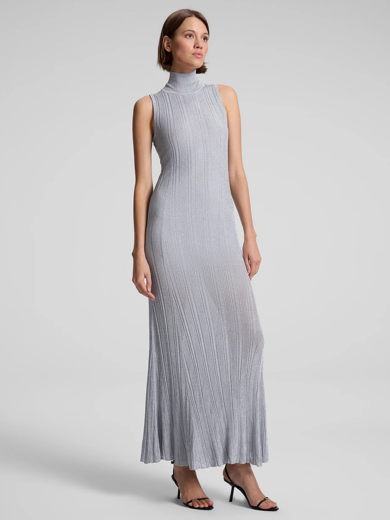 Arden Metallic Knit Maxi Dress