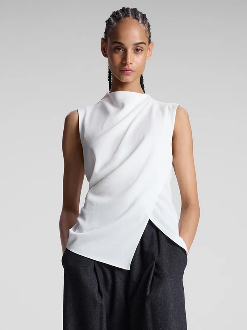 Amira Ruched Sleeveless Top