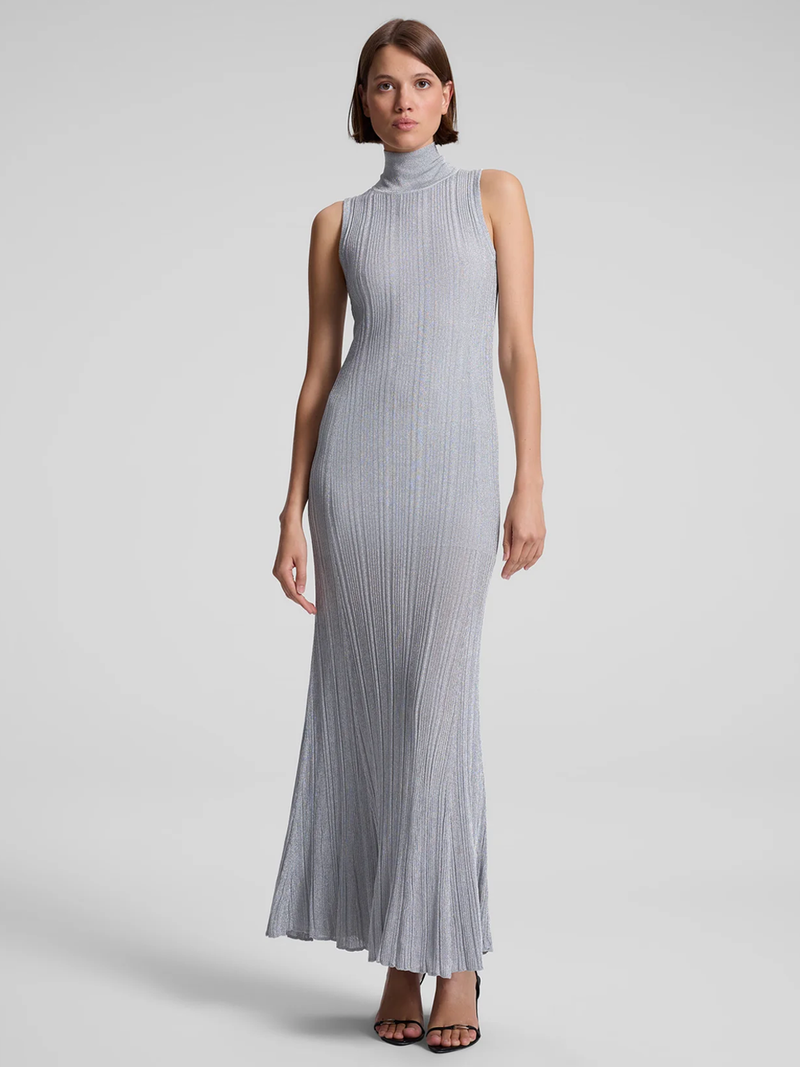 Arden Metallic Knit Maxi Dress