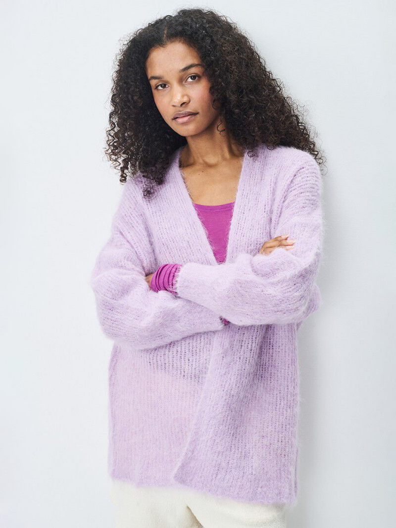 Bymi Cardigan in Lilac