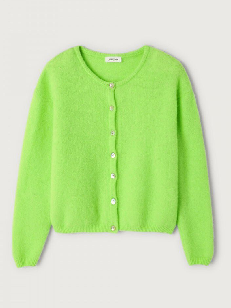 Vitow Cardigan in Pomme Fluo