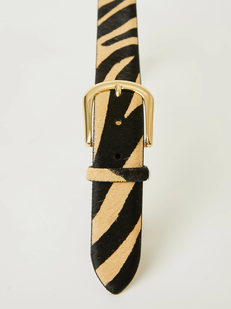 Kennedy Calf-Hair Leather Belt