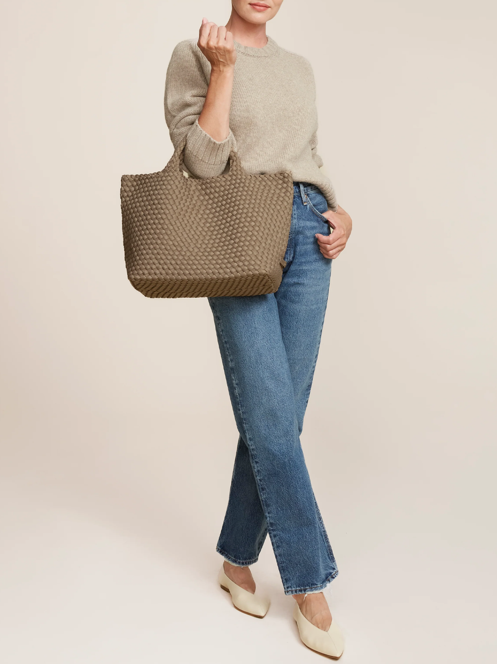 St. Barths Medium Tote in Cashmere