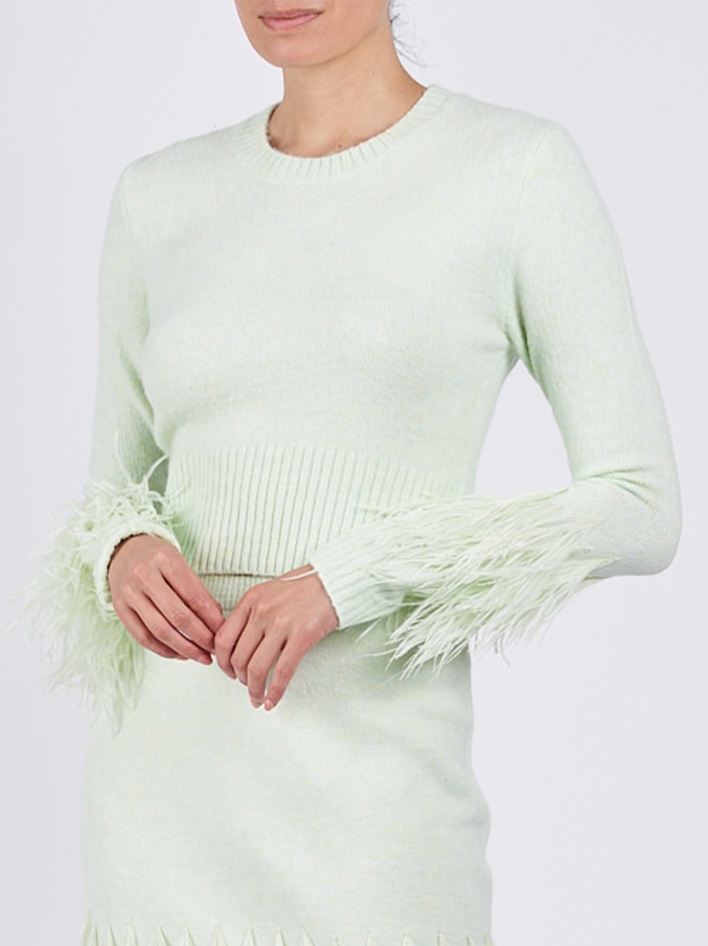 Briana Feather Crewneck Pullover