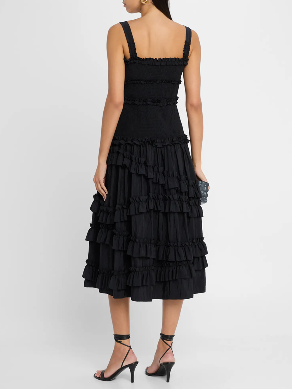 Ordina Ruffle Midi Dress