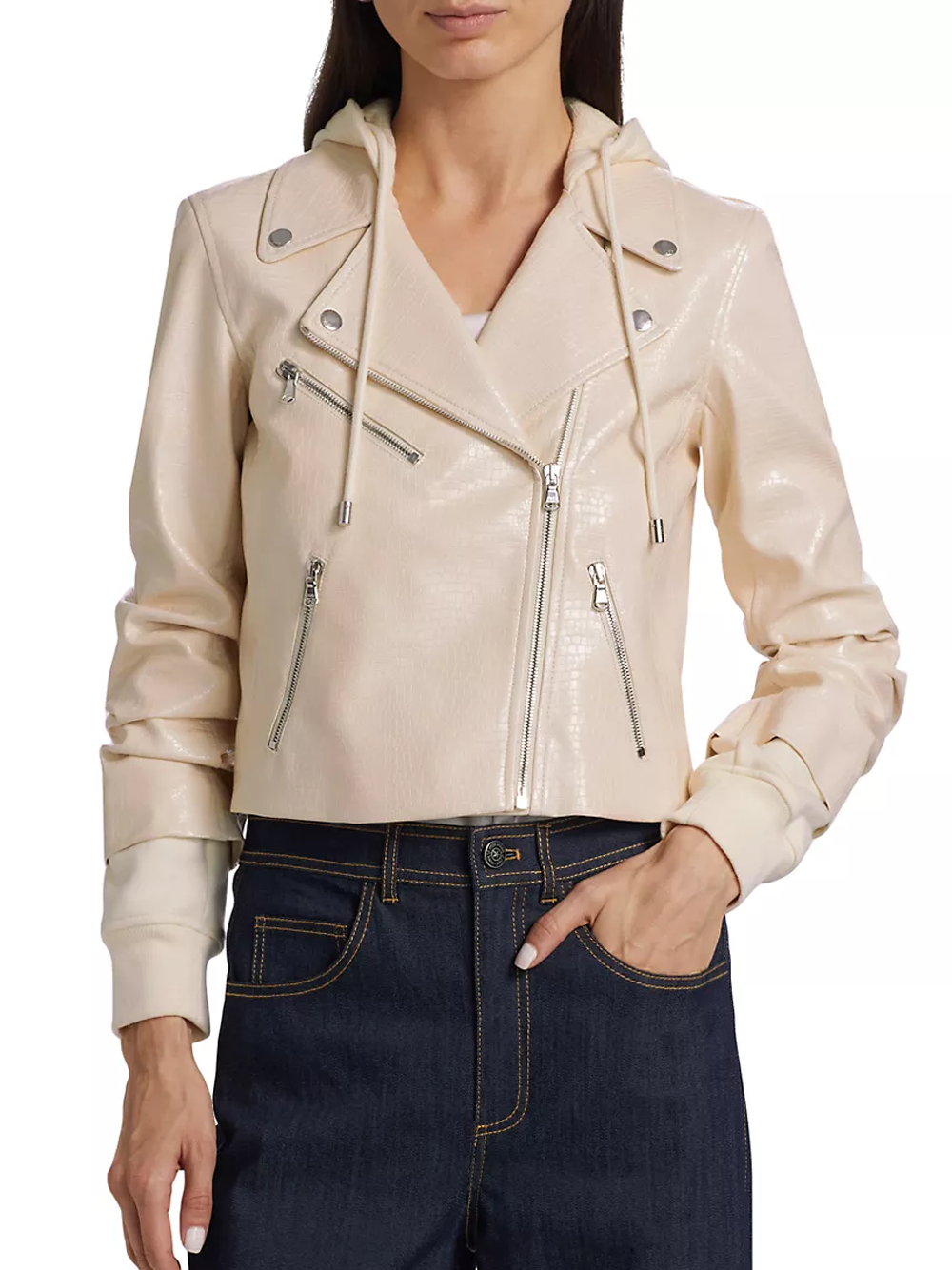 Evie Textured Snake Jacket