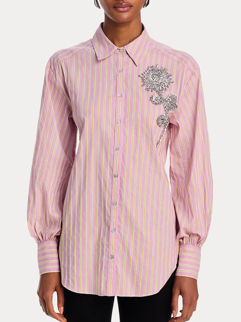 Carletta Striped Rose Blouse