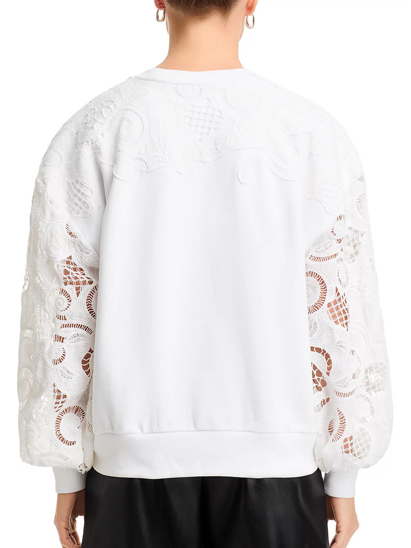 Embroidered Cotton Paisley Brandy Pullover