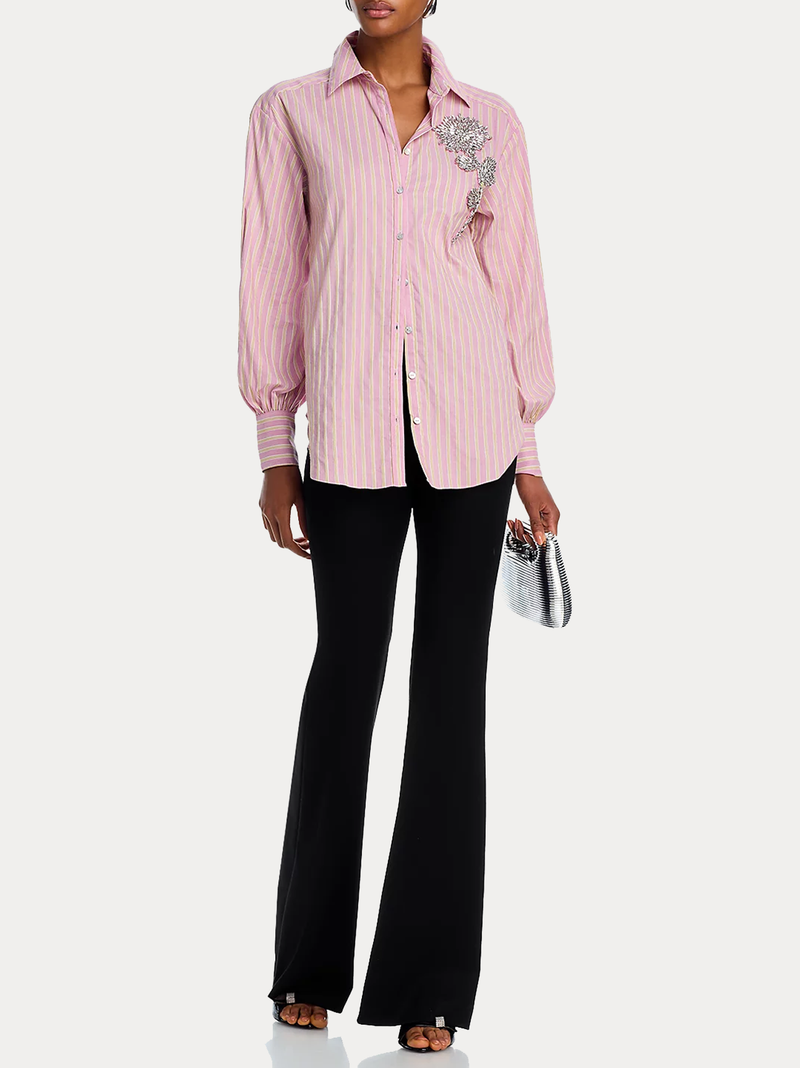 Carletta Striped Rose Blouse