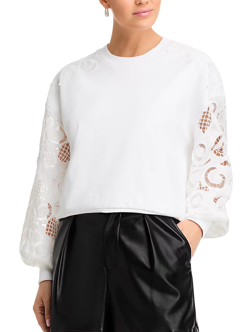 Embroidered Cotton Paisley Brandy Pullover