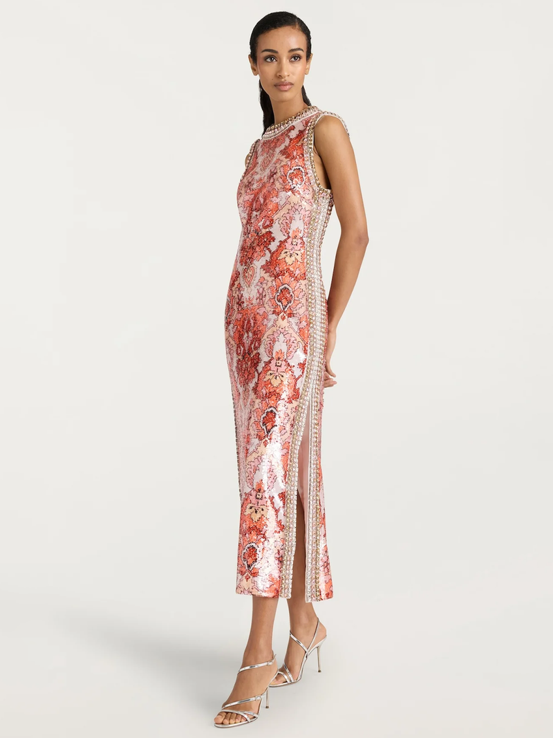 Sequin Damask Ayden Dress