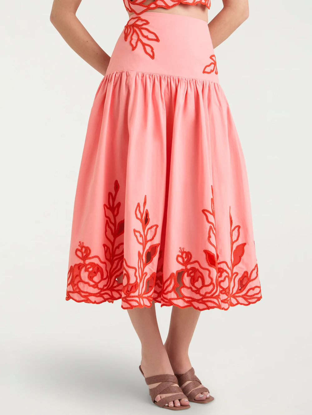 Trailing Peonies Tilda Skirt