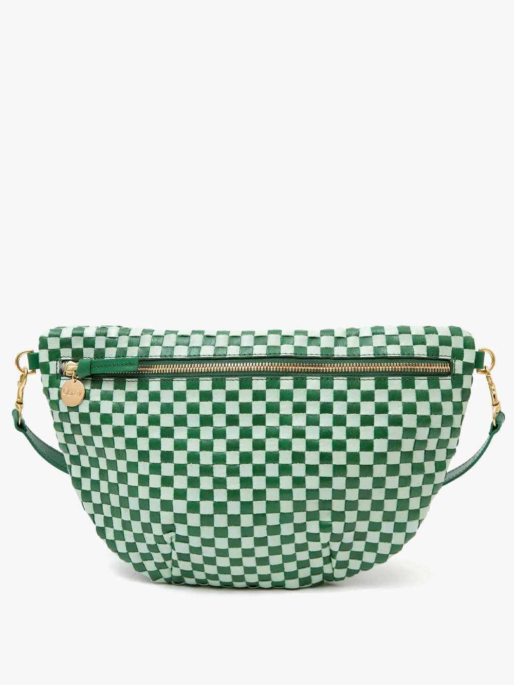 Fern & Mist Woven Checker Grande Fanny