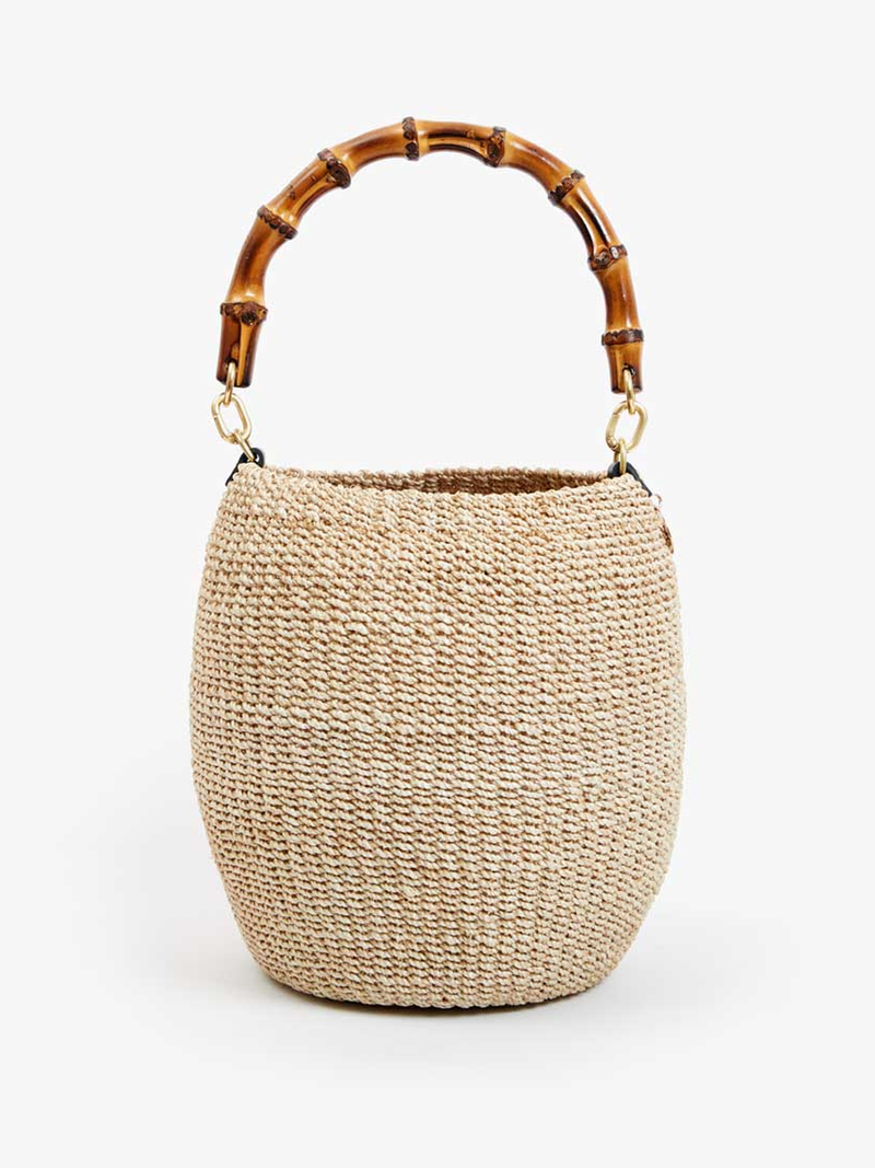 Pot de Miel with Bamboo Handle in Cream