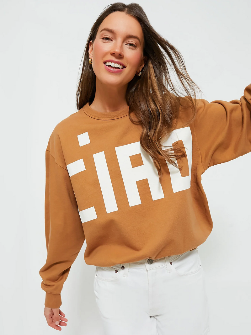 Nutmeg & Cream Block Ciao Oversized Sweatshirt